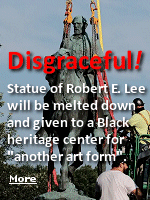 Hopefully, the metal won't be recast into a statue of the career criminal rushed to sainthood by the left, George Floyd. Someday, people are going to be very sorry they did this.